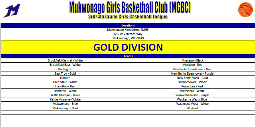 MGBCBL - 2023-2024 3rd and 4th Grade Schedule - Gold Division - Rev0.pdf - Adobe